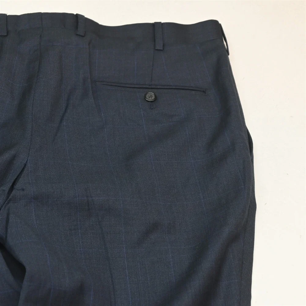 Brooks Brothers 42R 36x30 Blue Glenn Check Reda Wool Italy Made 1818 Regent Suit
